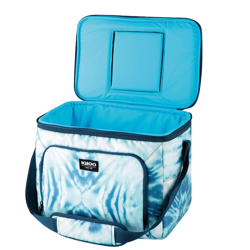 Nevera portátil AllCamp tipo cesta de picnic plegable con aislante, tamaño  grande con costura en el marco, English, L, gris