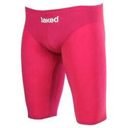 Maillot de bain homme magenta en matière synthétique pour la natation