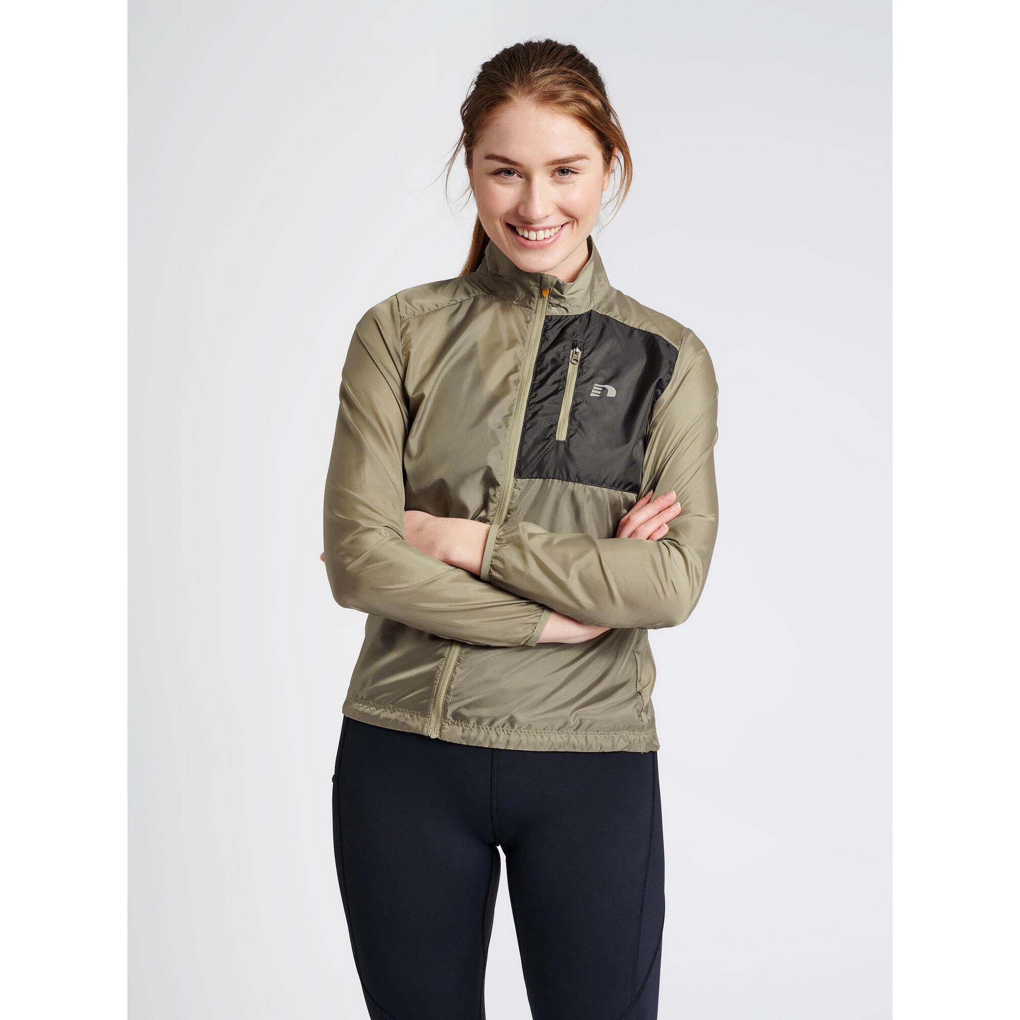 Newline - Fermeture Éclair Combinaison Women Packable Femme Newline - Doudoune Duvet - Gris|vert - S - Decathlon