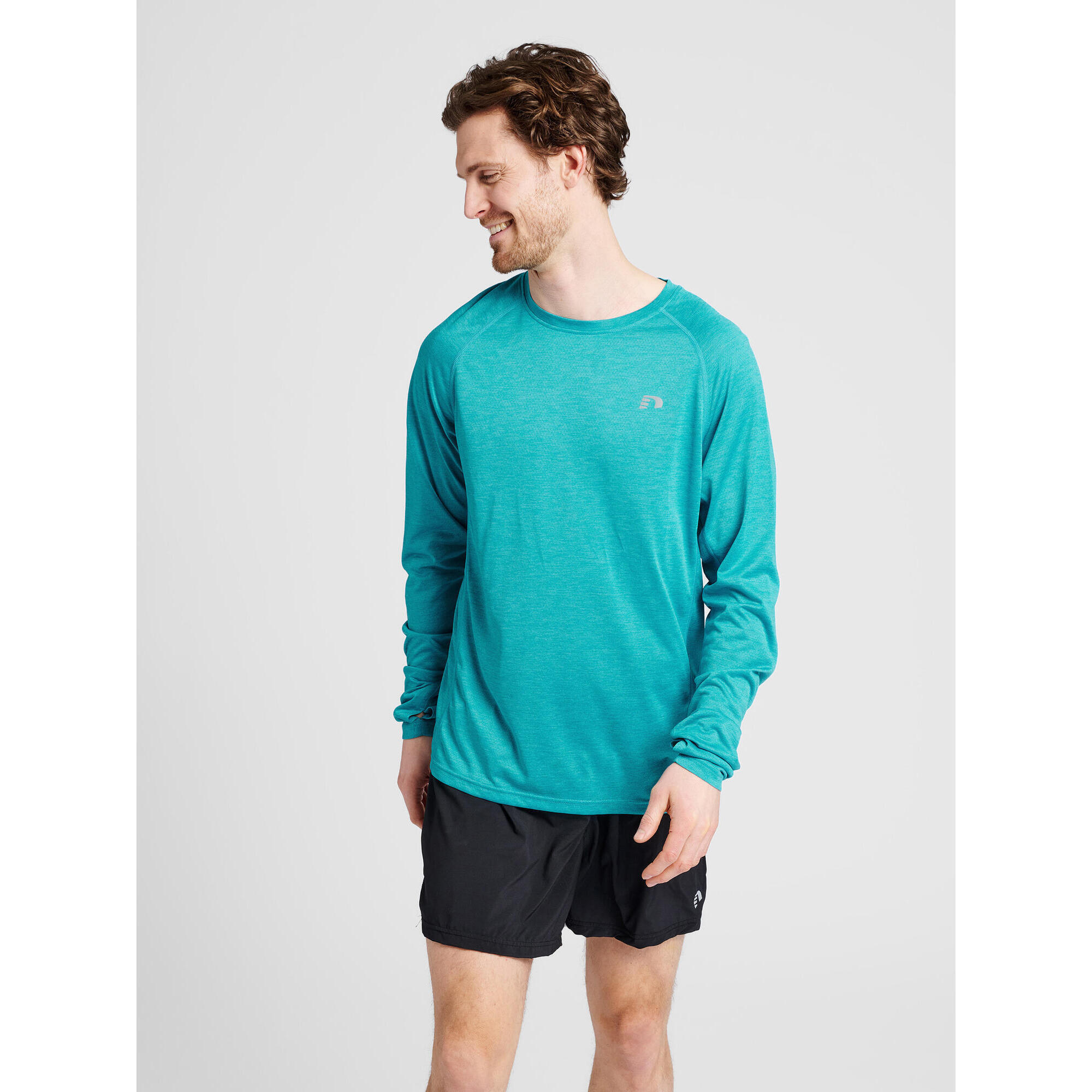 Newline - Enfiler T-shirt Men Running Course Homme Newline - Maillot Manches Longues - Bleu - 52 2xl - Decathlon