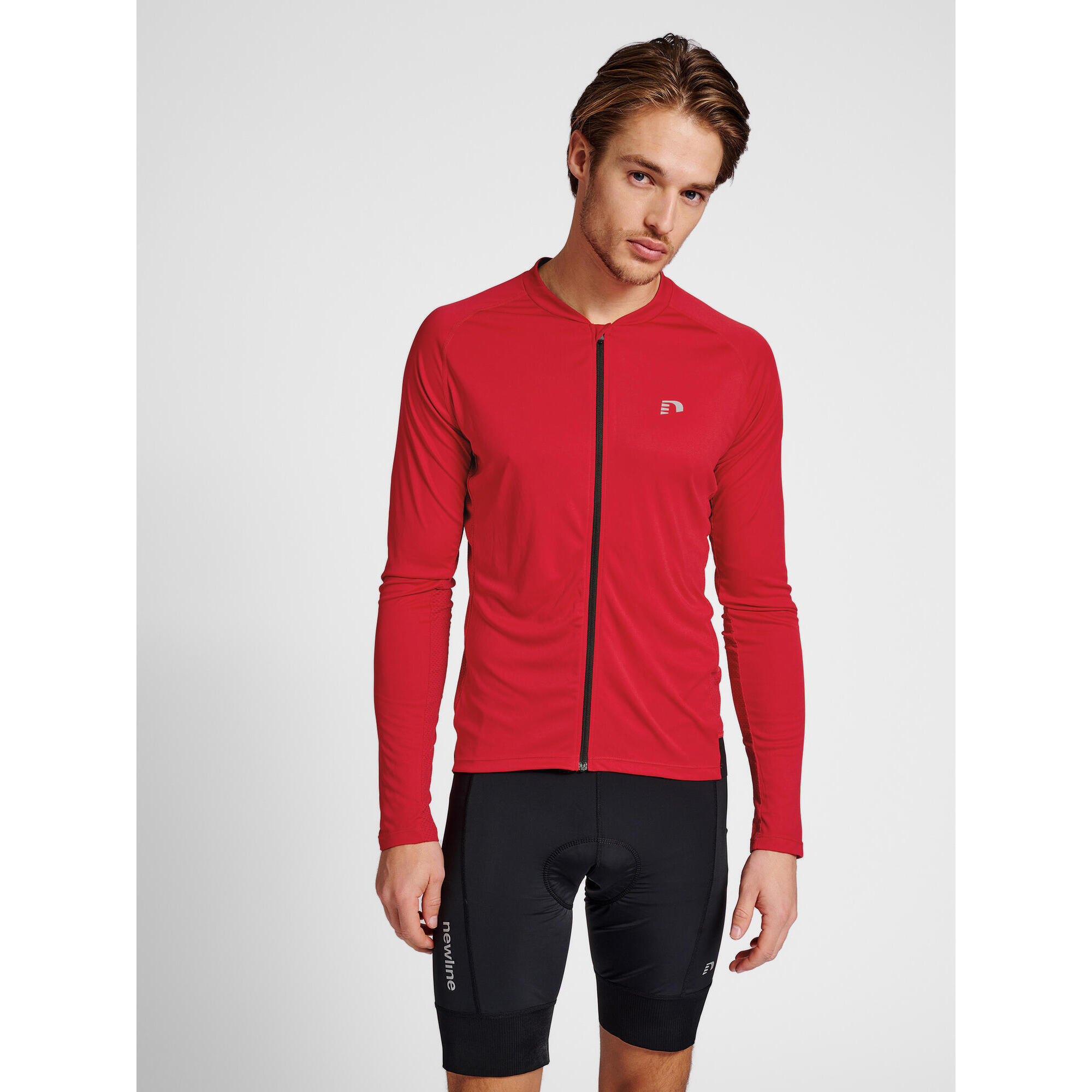 Newline - Enfiler Zip Combinaison Mens Core Homme Newline - Maillot Manches Longues - Rose|rouge - 52 2xl - Decathlon