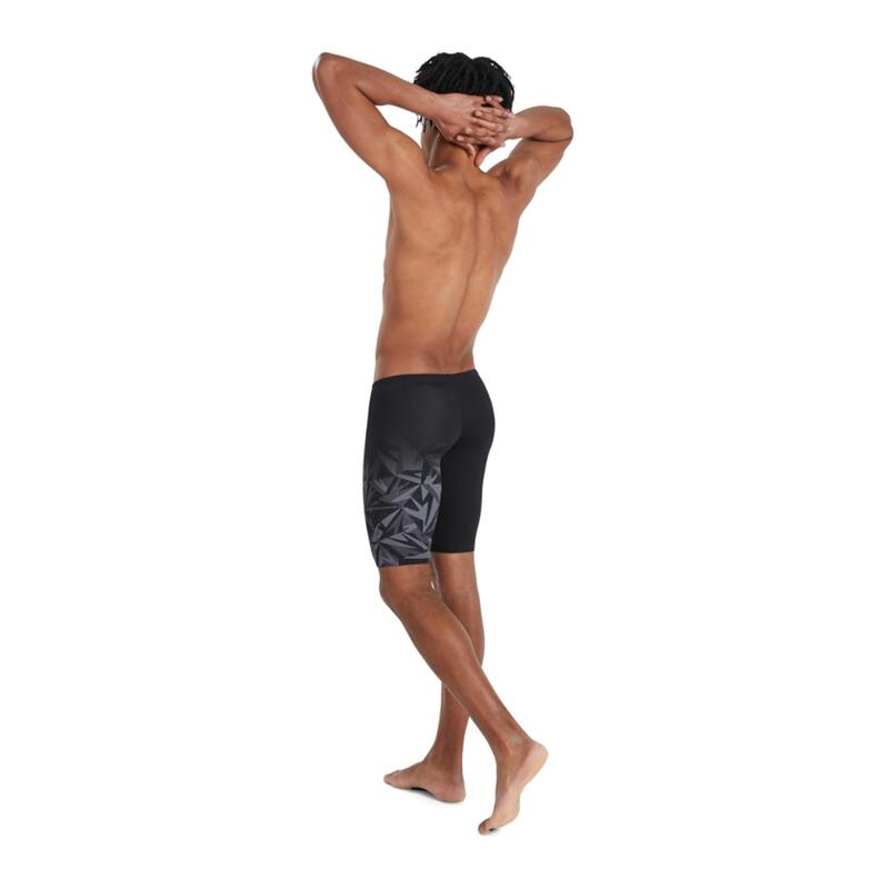 Speedo Men's Hyperboom Placement V-Cut Jammer - Black/ Oxid Grey