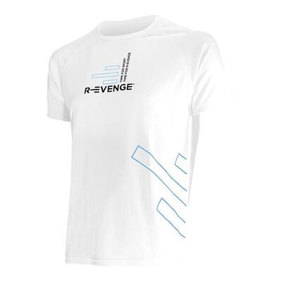 T-shirt met korte mouwen fitness running cardio heren wit