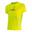 Pánské tričko s krátkým rukávem fitness, běh, kardio, volný čas, svítivě žluté.