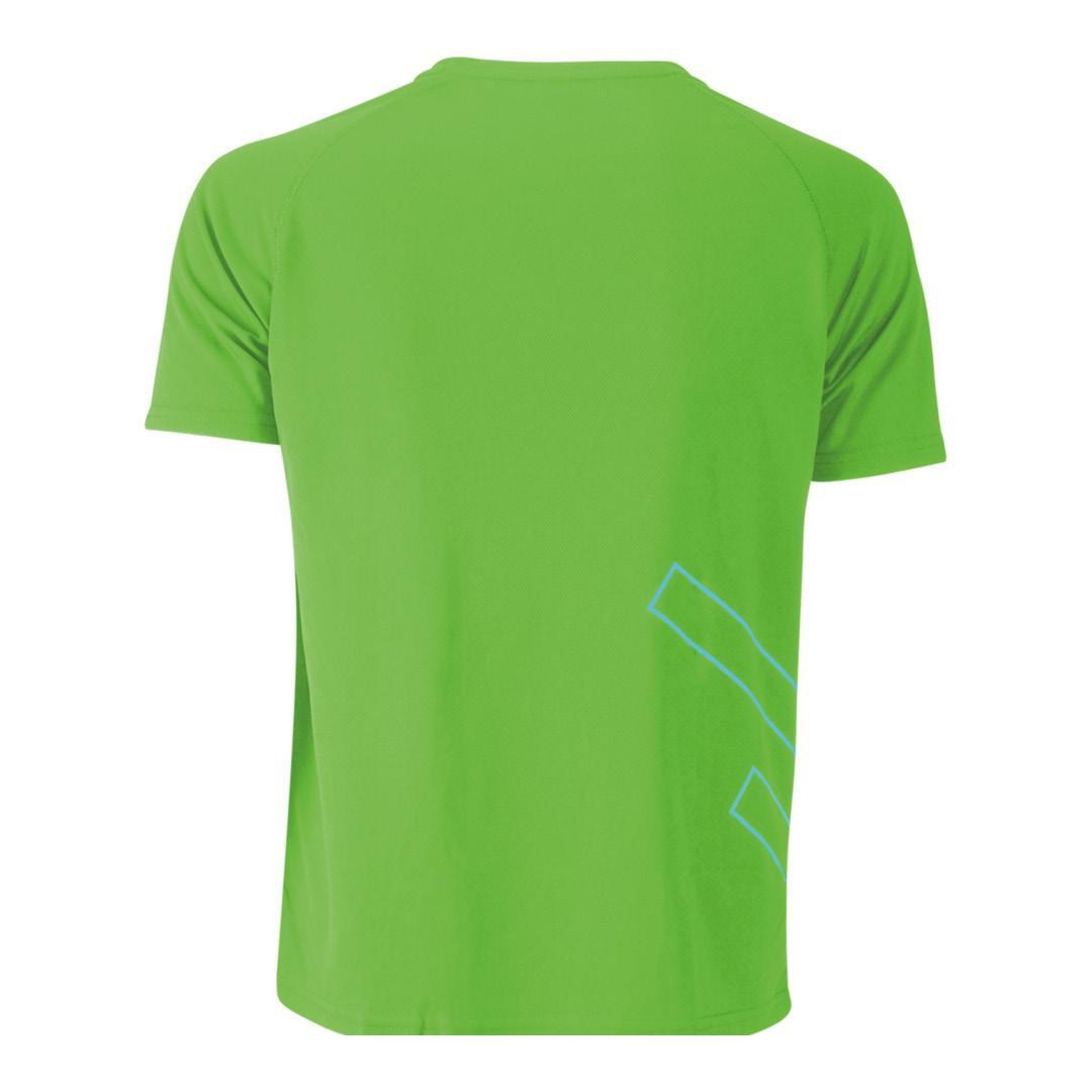 T-shirt manches courtes homme Fitness Running Cardio vert 3/5