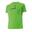 Camiseta de manga corta hombre fitness running cardio verde fluo