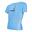T-shirt met korte mouwen Fitness Running Cardio damen lichtblauw