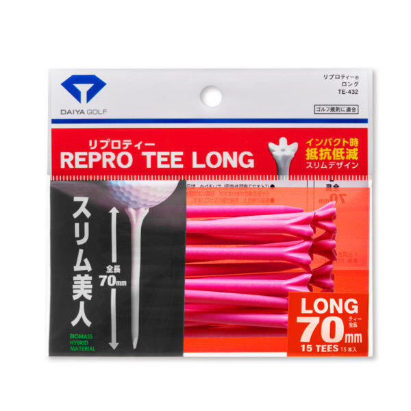 TE-432 REPRO GOLF TEE LONG 70MM - PINK