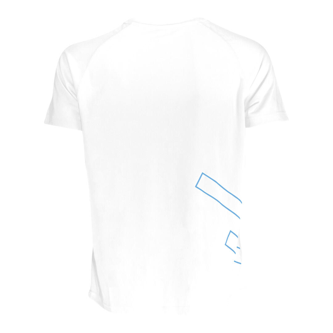T-shirt manches courtes homme Fitness Running Cardio Blanc 3/7