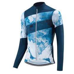 Maillot cycliste manches longues M Bike L/S Jersey Floes - Bleu