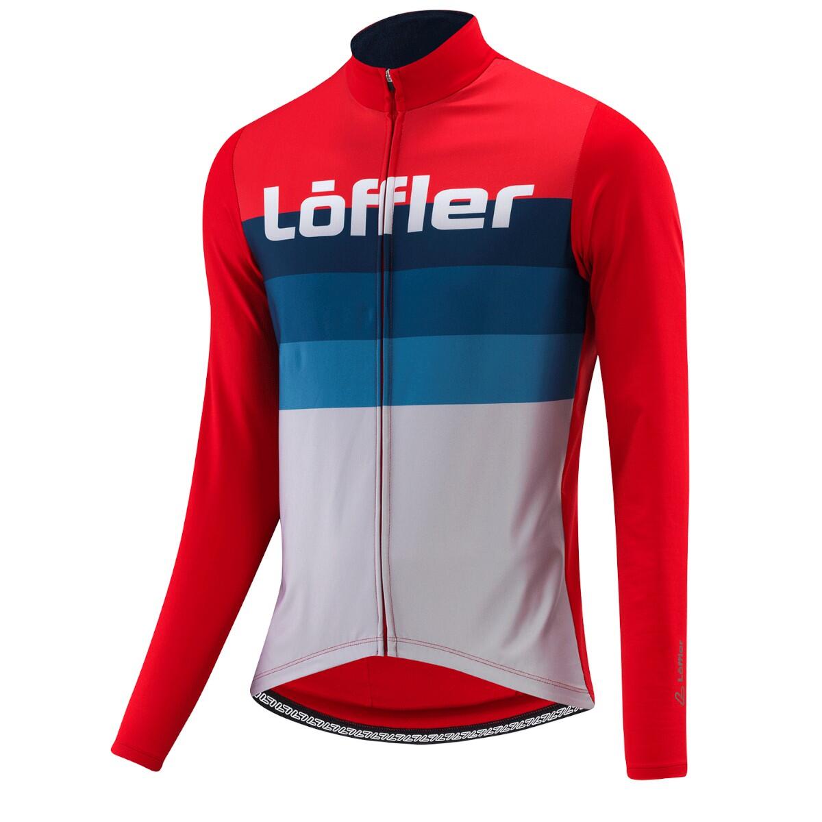 Loeffler - Maillot Cyclisme Manches Longues M Bike L/s Jersey Messenger Mid - Rouge - Maillot Manches Longues - Rouge - 54 - Decathlon
