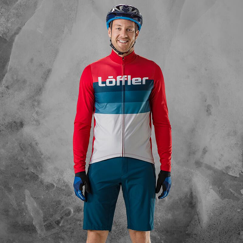Maillot Cyclisme Manches Longues M Bike L/S Jersey Messenger Mid - Rouge 4/5