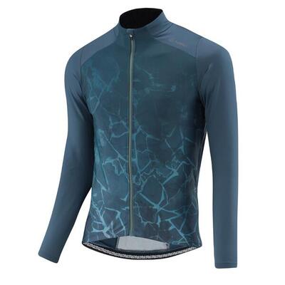 Maglia da ciclismo a manica lunga M Bike L/S Jersey Crush Hotbond® RF - Blu