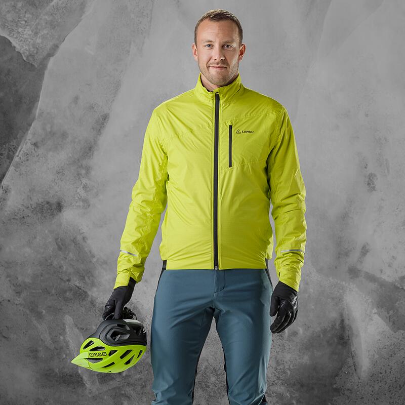 Wielrenjack lange mouwen M Bike Jacket PL Active - Geel