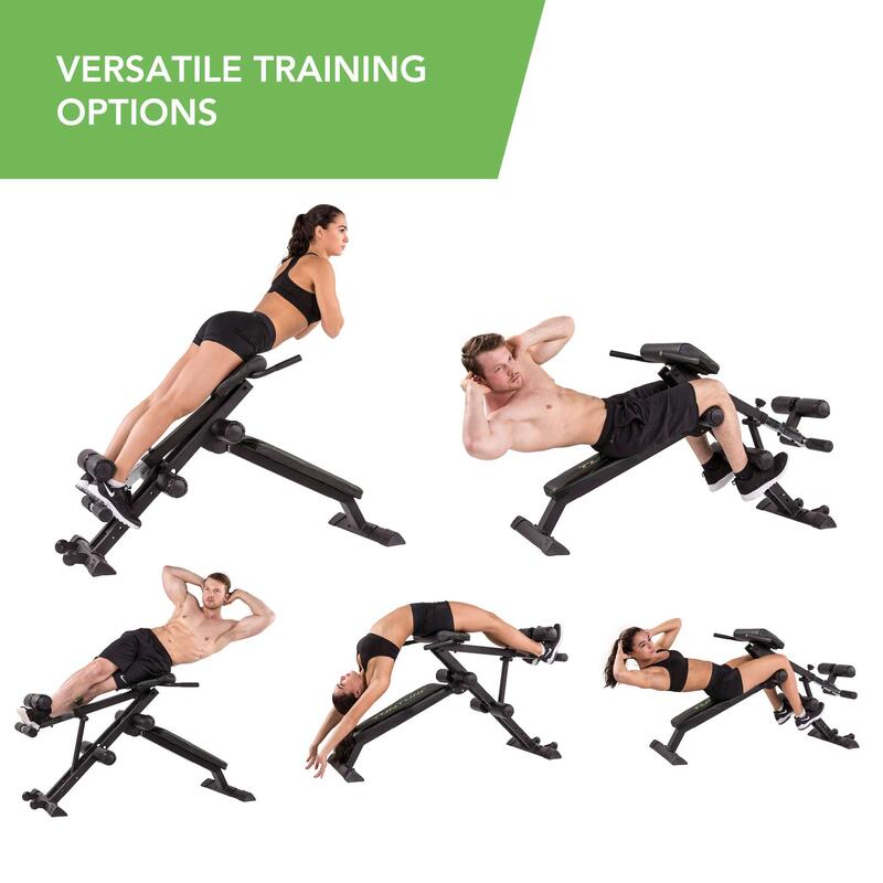 Fitnessbank - Core trainer - Opklapbaar - Verschillende trainingsopties - CT80