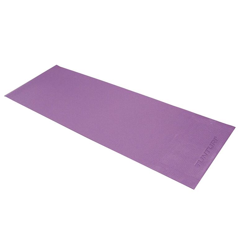Tunturi PVC Yogamat - Fitnessmat - 182 x 61 x 0,4 cm - Paars