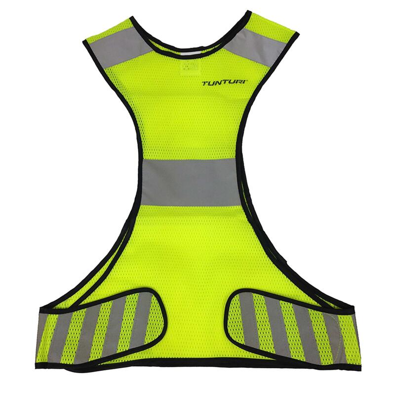 Veste running sécurité réflechissante  X-shape L jaune fluo