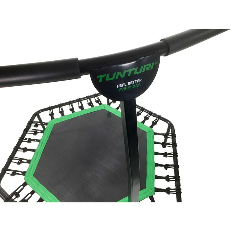 Tunturi Hexagon Fitness Trampolin mit Verstellbarem und Abnehmbarem Handgriff