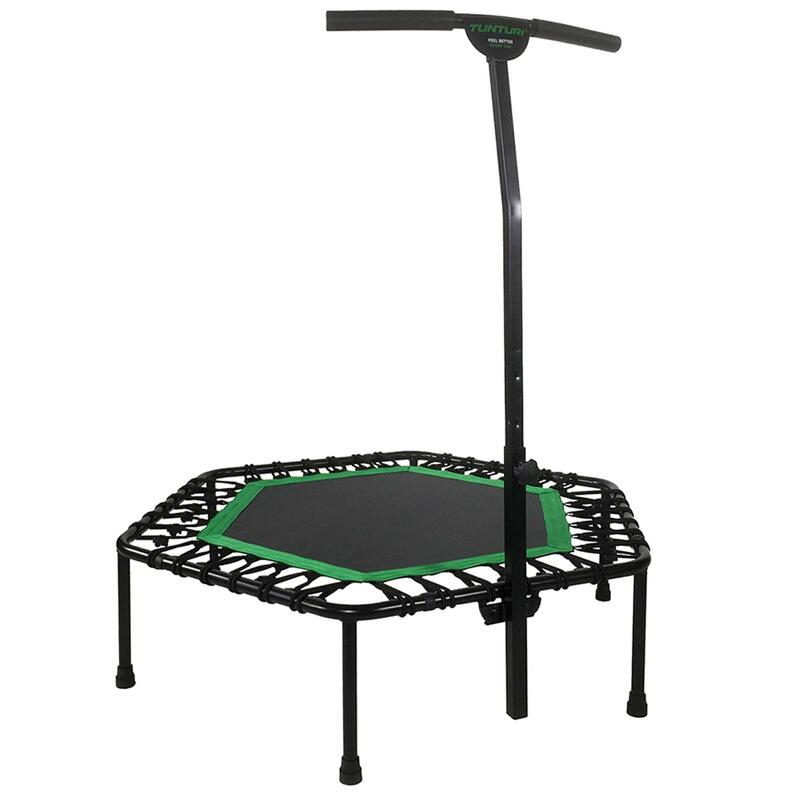 Hexagon Fitness-Trampolin - Verstellbarer Griff - 100 cm Sprungfläche