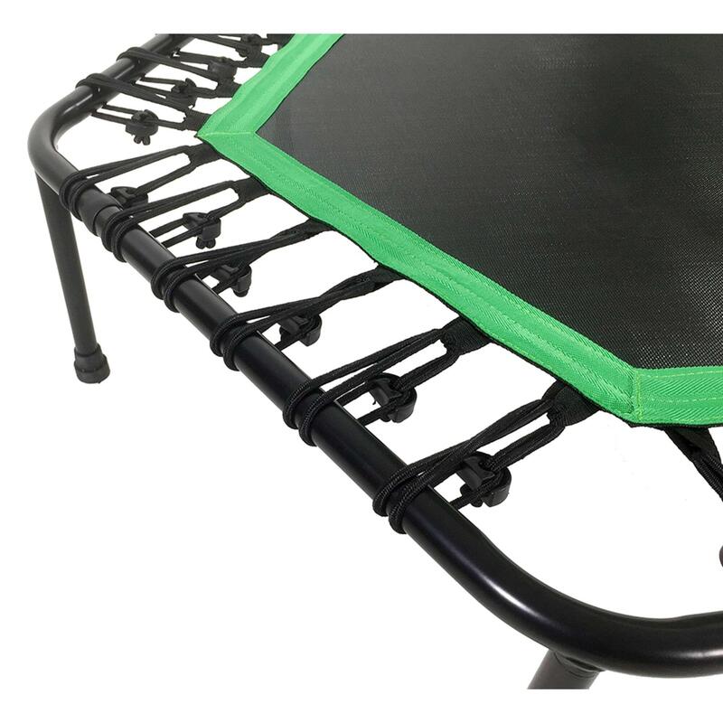 Hexagon Fitness Trampoline - Poignée réglable - Surface de saut de 100 cm