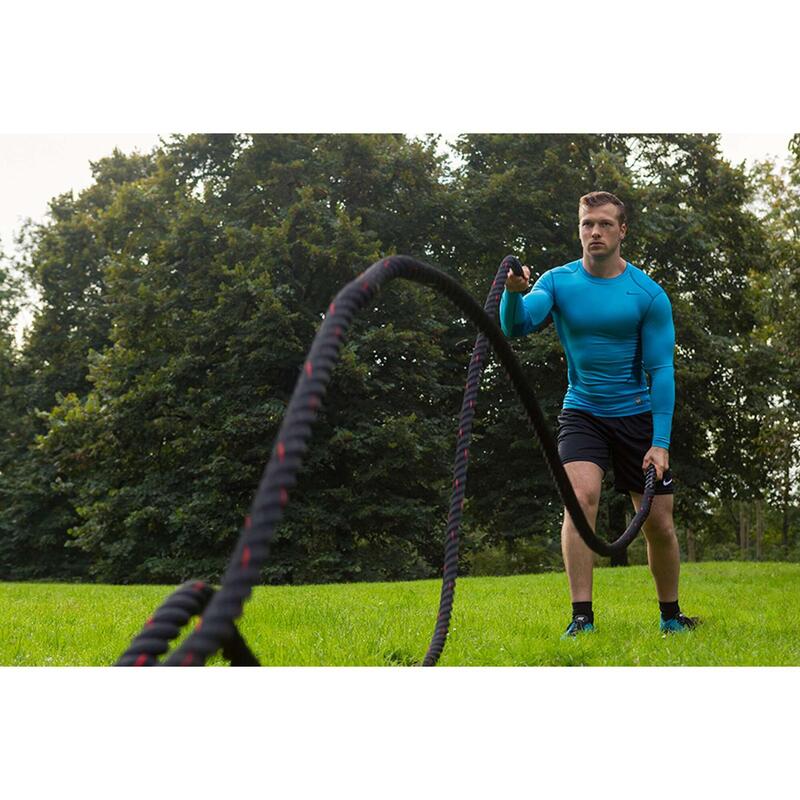 Corde ondulatoire de musculation battle rope Functional Training 15m noire