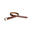 Ceinture western en cuir avec motif panier