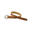 Ceinture western en cuir avec motif serpent