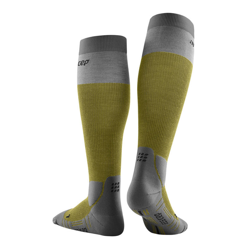Sosete compresie medii - hiking light merino socks W - olive | grey