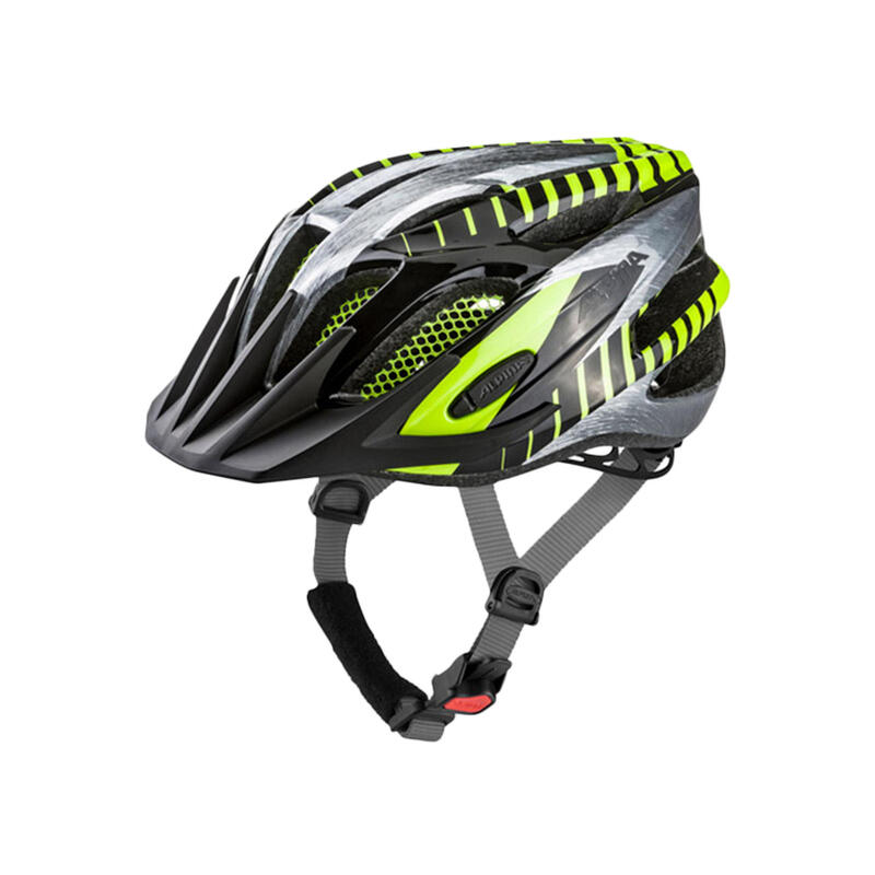 Alpina Helm FB JR. 2.0 black-steelgrey-neon gls 50-55