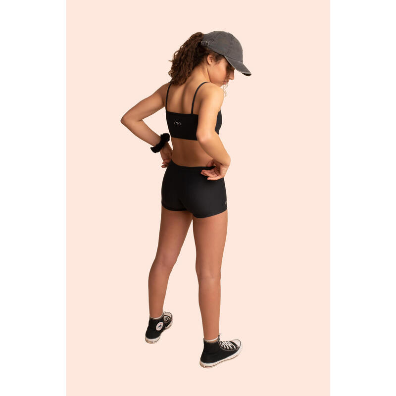 Top de Gymnastique Basic Noir Femme