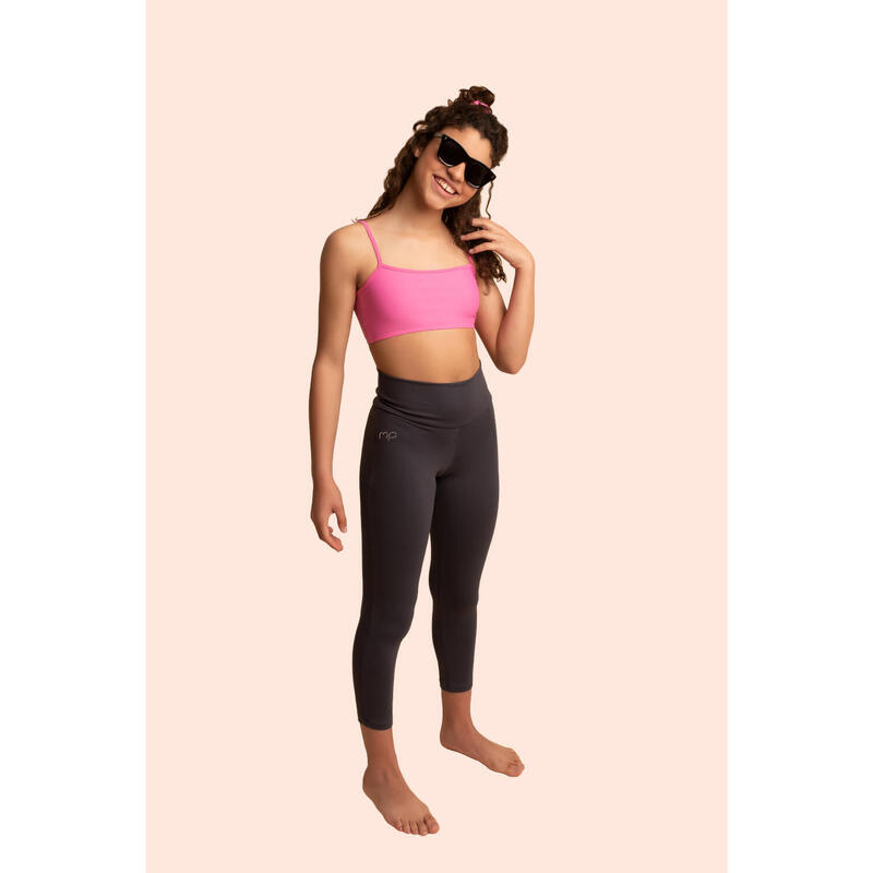 Eenvoudige roze sporttop voor meisjes