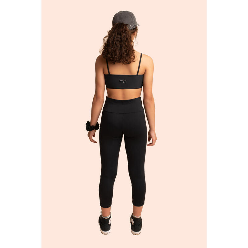 Top de Gymnastique Basic Noir Femme