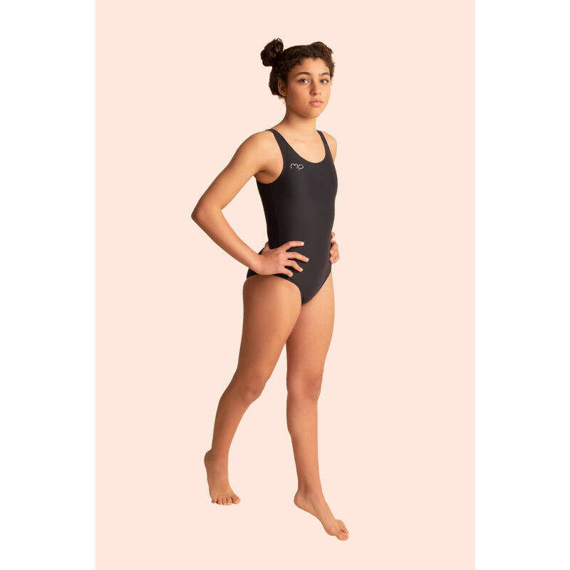 Maillot de Gymnastique Basic Noir Enfant