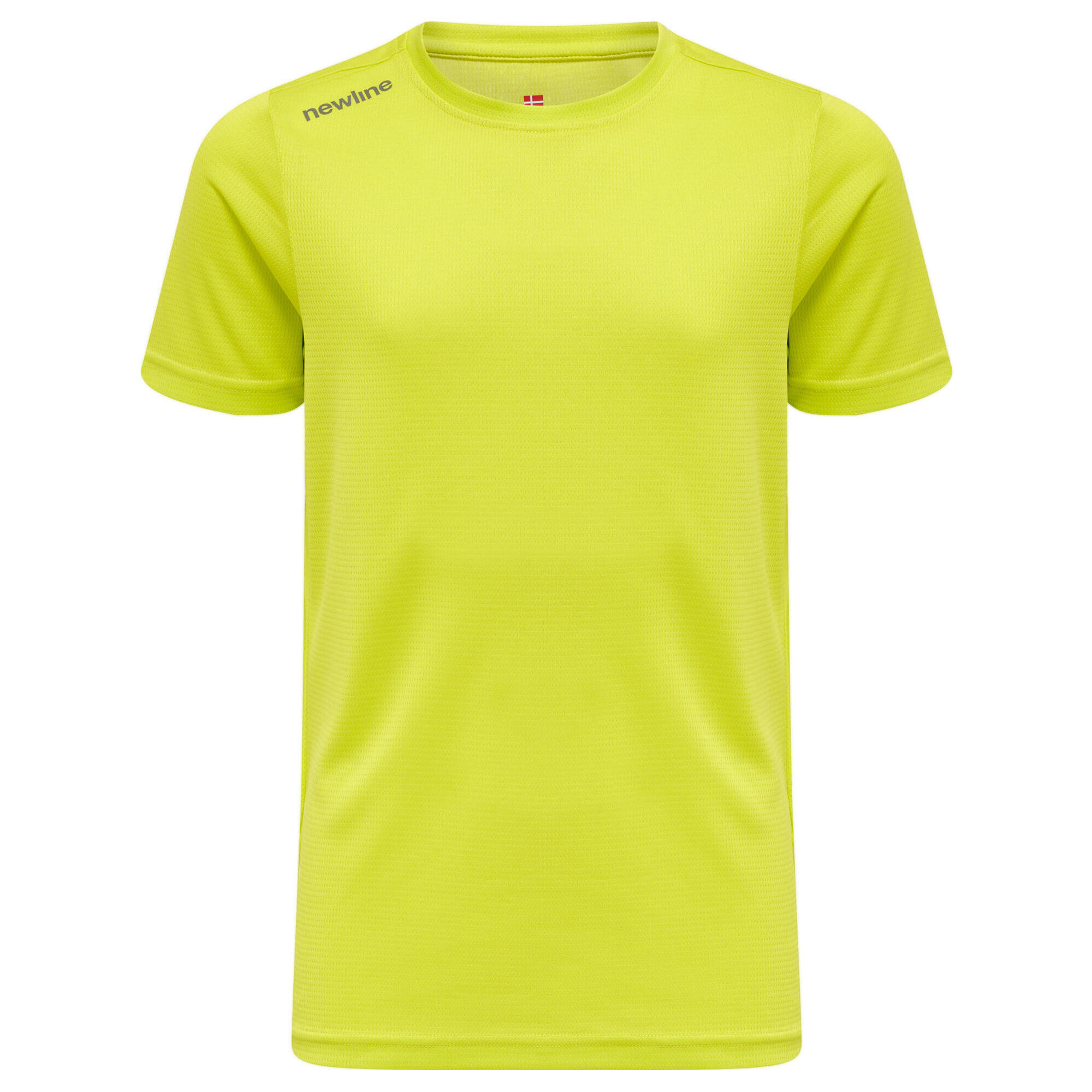 Newline - Enfiler T-shirt Kids Core Enfant Newline - Chemise Manches Courtes - Jaune|vert - 12 À 14 Ans - Decathlon