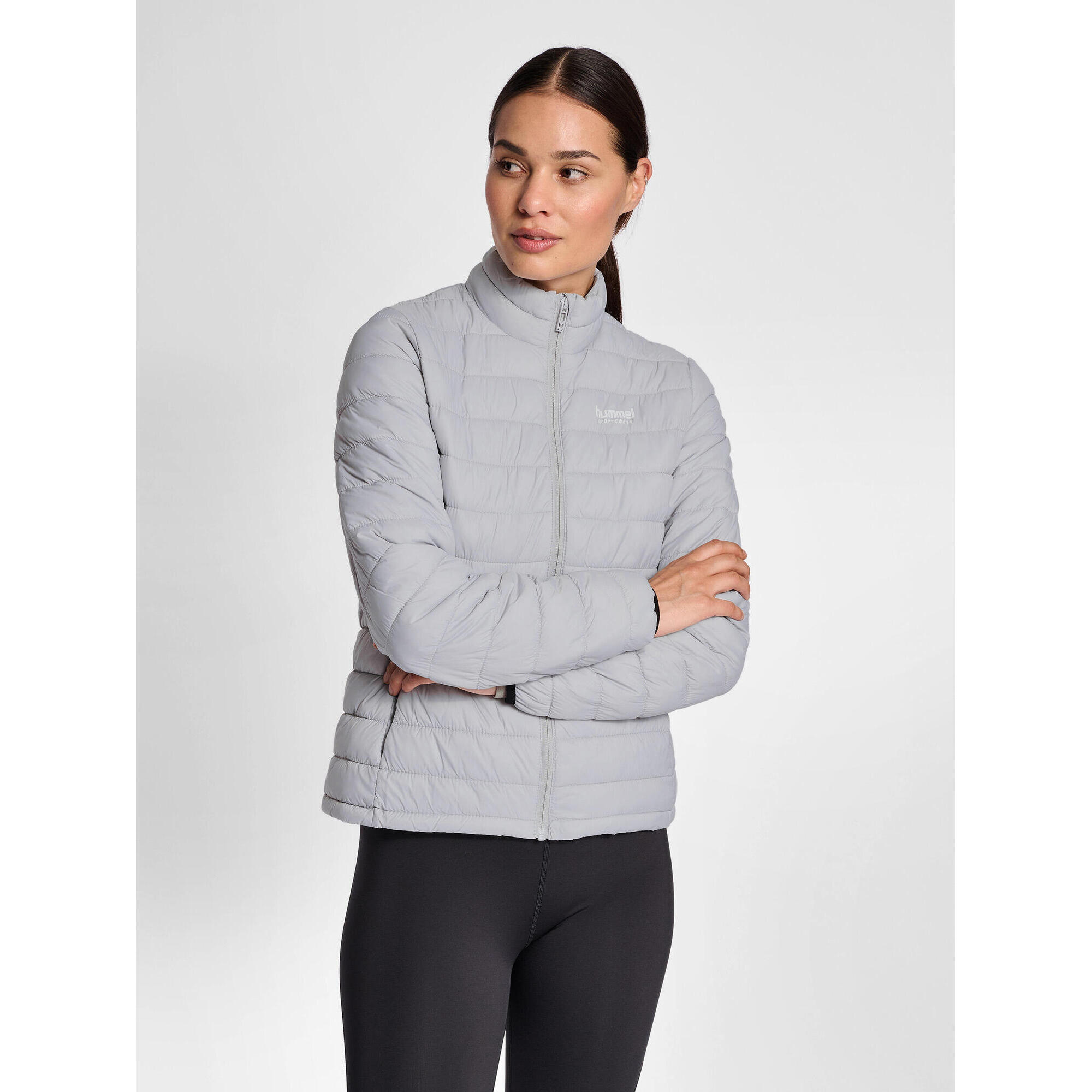 Hummel - Bouton-pression Zip Combinaison Hmlblown Femme Hummel - Doudoune Duvet - Gris - 42 M/l - Decathlon