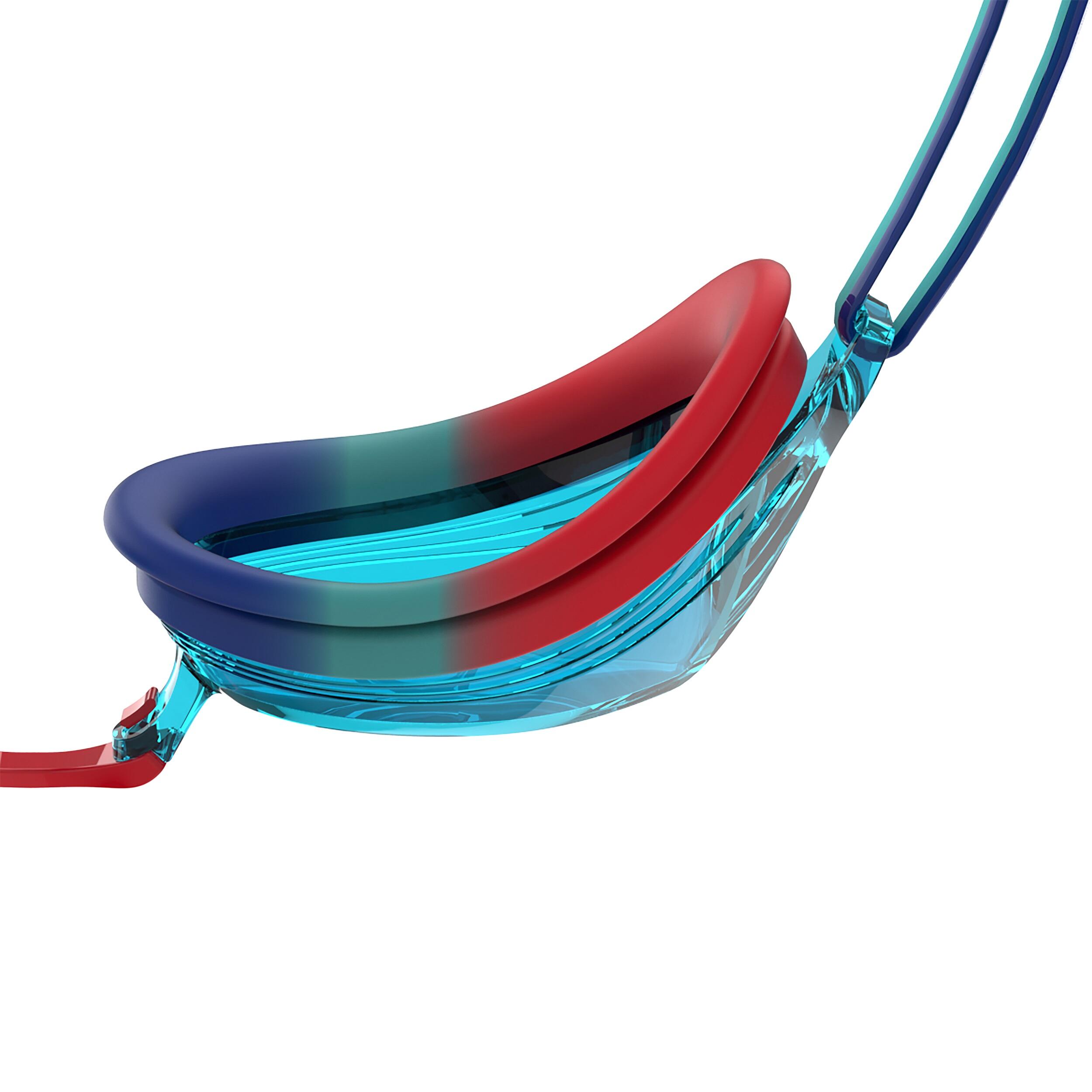 Speedo Vengeance Junior Goggles - Tile/ Beautiful Blue/ Lava Red/ Blue 4/5
