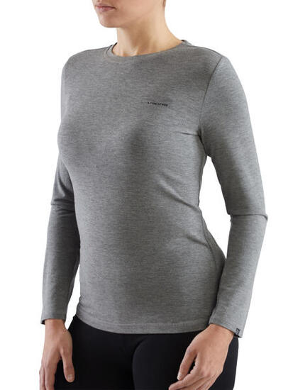 Koszulka longsleeve damska Viking Teres z przędzy bambusowej i wełny Merino