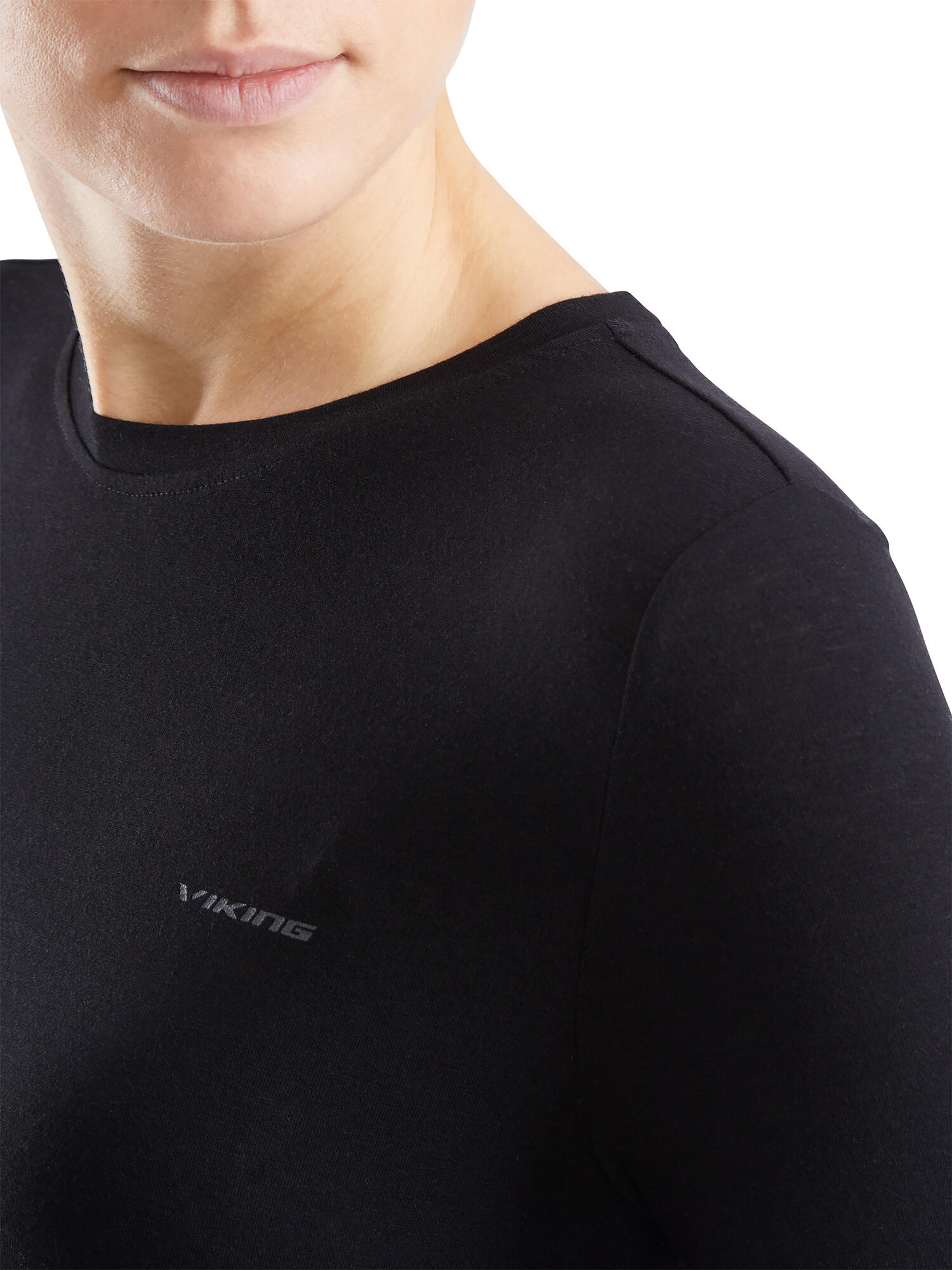 Koszulka longsleeve damska Viking Teres z przędzy bambusowej i wełny Merino 3/5
