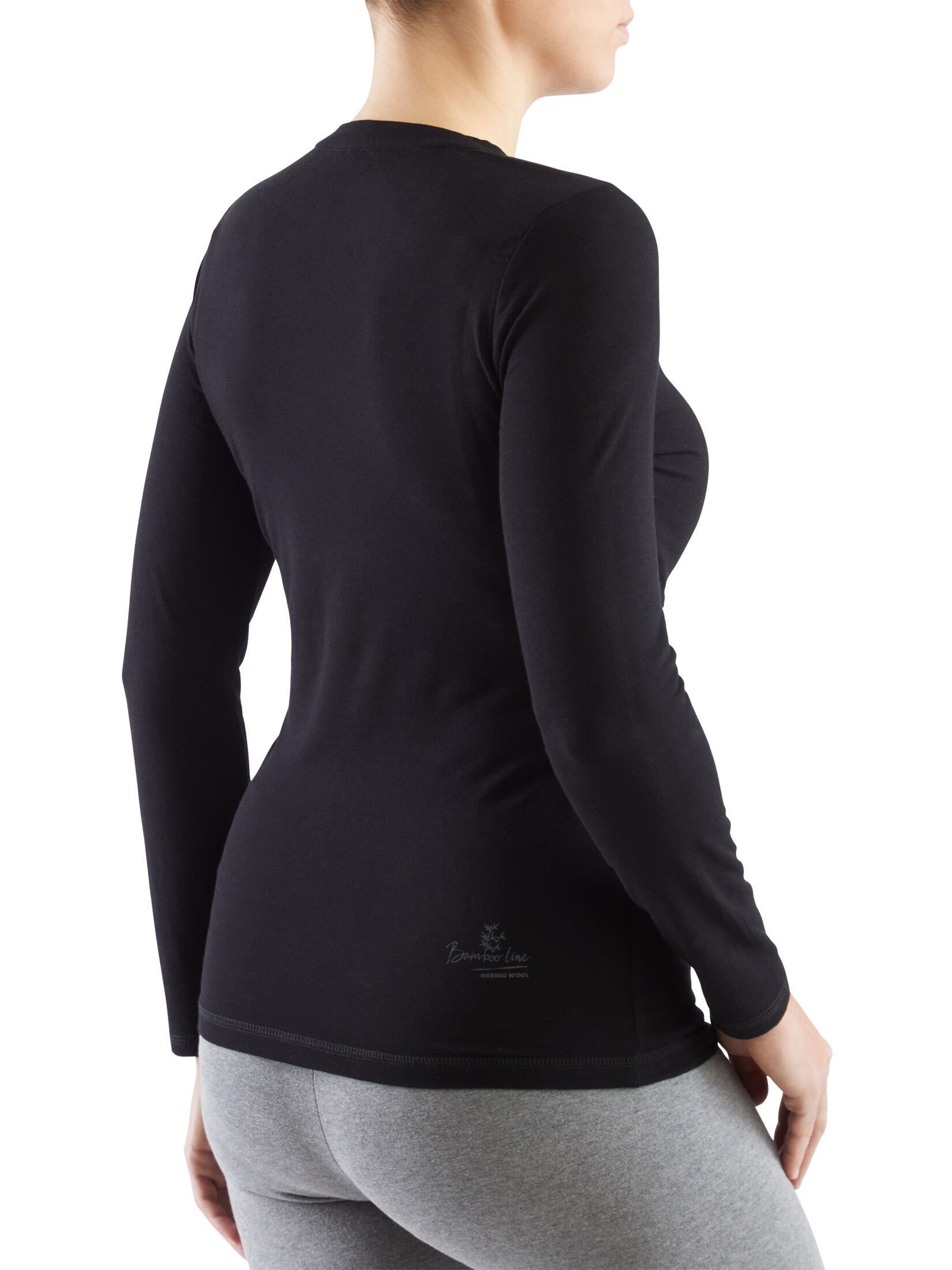 Koszulka longsleeve damska Viking Teres z przędzy bambusowej i wełny Merino