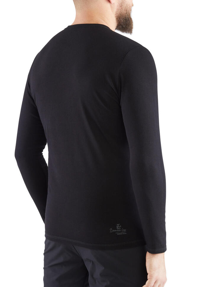 Koszulka longsleeve męska Viking Teres z przędzy bambusowej i wełny Merino