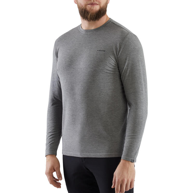 Koszulka longsleeve męska Viking Teres z przędzy bambusowej i wełny Merino