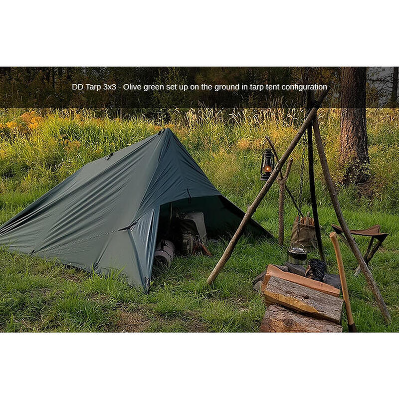 DD Hammocks Tarp 3x3 – Olive Green