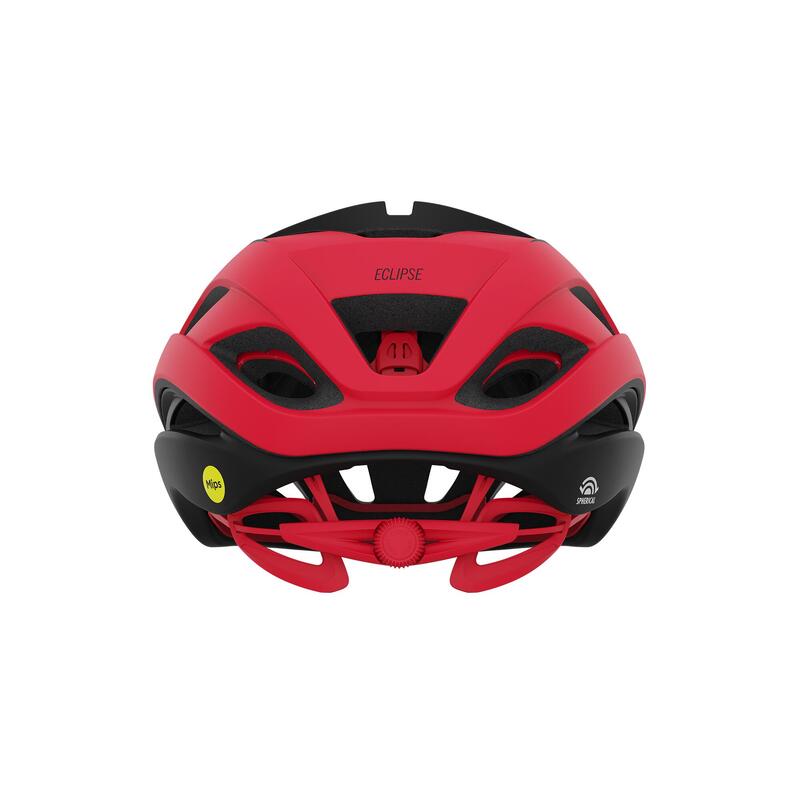 ECLIPSE SPHERICAL AF 成人公路單車頭盔 - 啞黑白紅色