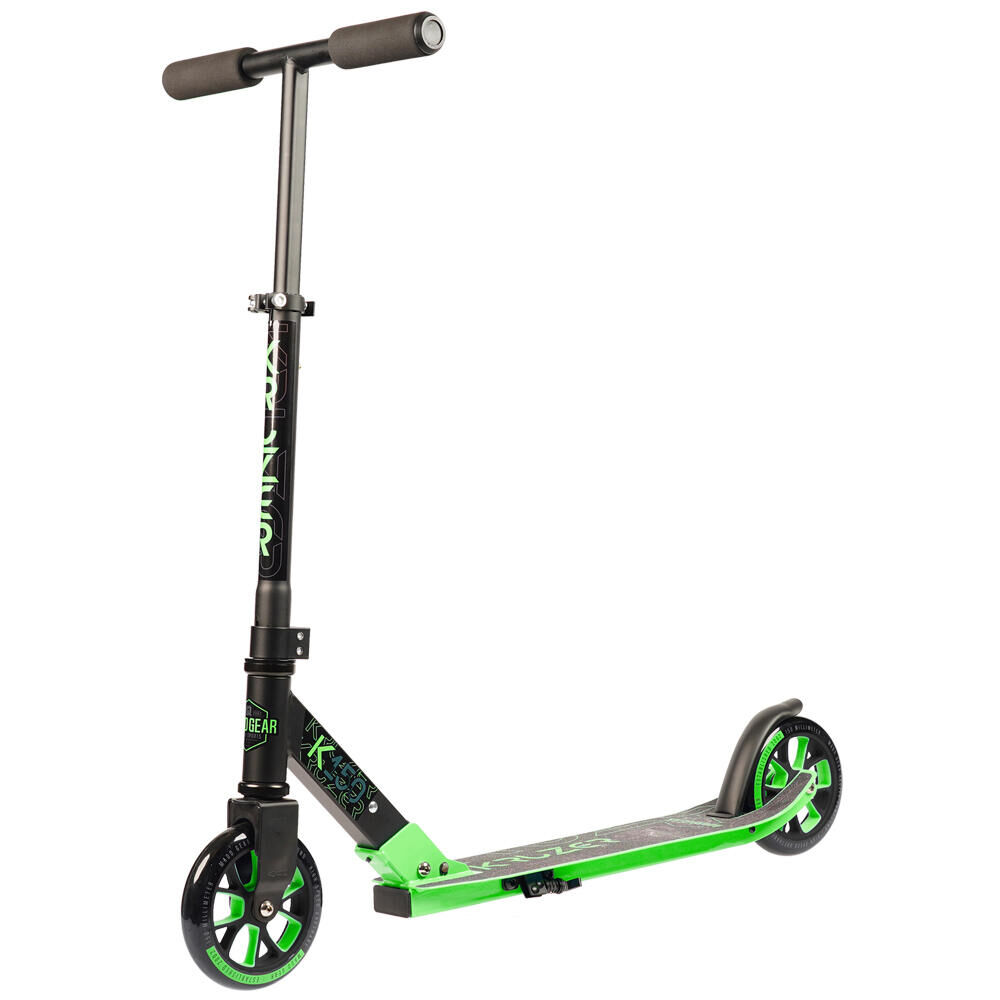 MADD GEAR PRO MADD GEAR CARVE KRUZER 150 BIG WHEEL COMMUTER FOLDING SCOOTER – BLACK/LIME