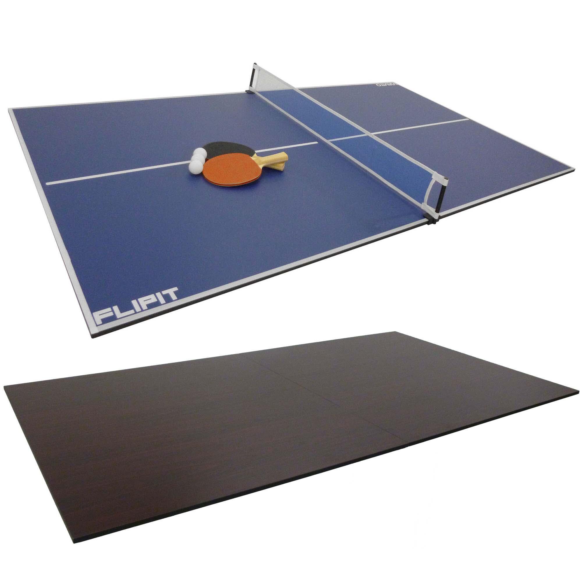 6ft Foldable Ping Pong Table Set - Portable Table Tennis Table With Net, 2 Paddles & 3 Balls For Indoor/Outdoor