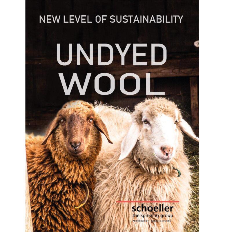 Pullover NLS Root Birch Rundhalsausschnitt - 100% reine ungefärbte Wolle