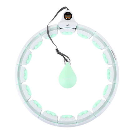 Hula-hoop-reifen mit massagepunkten und schwerkraftball + zähler hhw06 HMS