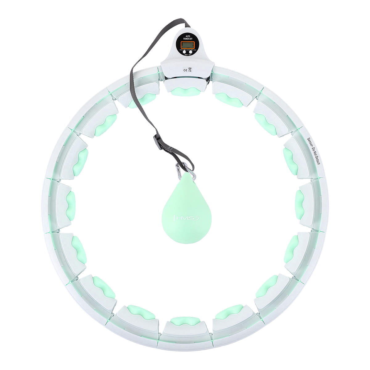 Hms - Cerceau Hula-hoop Avec Points De Massage Et Balle À Gravité + Compteur Hhw06 Hms - Hula Hoop - Blanc|vert - Taille Unique - Decathlon