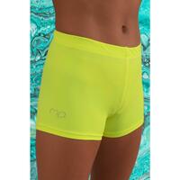 Shorts de Gymnastique et de Danse Jaune Fluorescent Femme