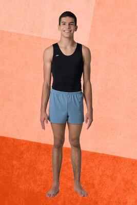 Heren sportshort grijs